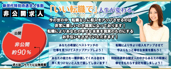 「いい転職で」人生が変わる。